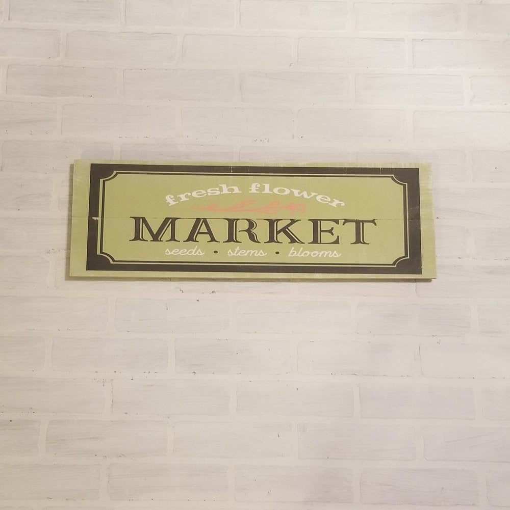 Fresh Flower Market: Plank Design A1275N