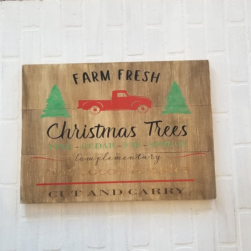 Fresh Cut Christmas Trees: Rectangle A1358N