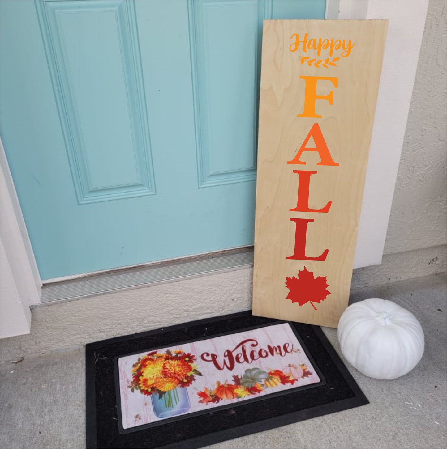 Happy Fall: Plank Design A1502N