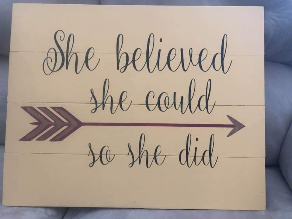 She believed she could, so she did: Rectangle A1376N