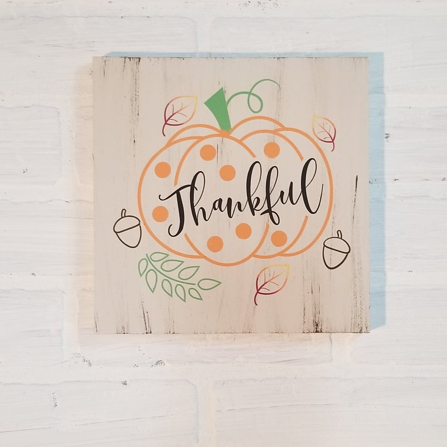 Thankful pumpkin: Square Design A1310N