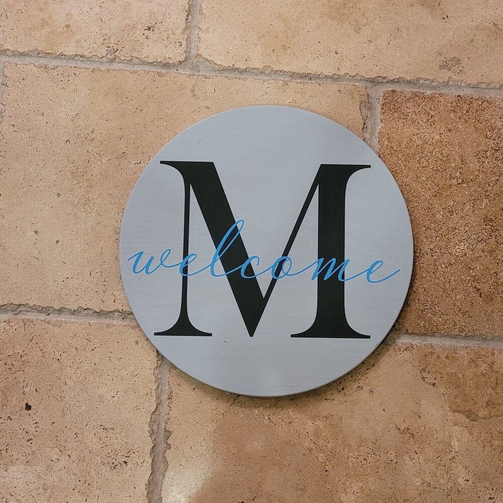 Welcome initial: Round A1338N