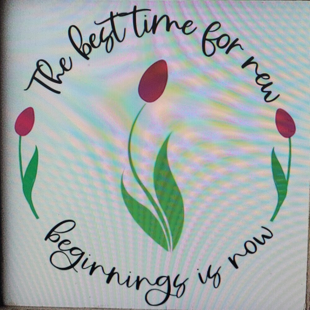 The best time for new beginnings is now: Square Design A1232N