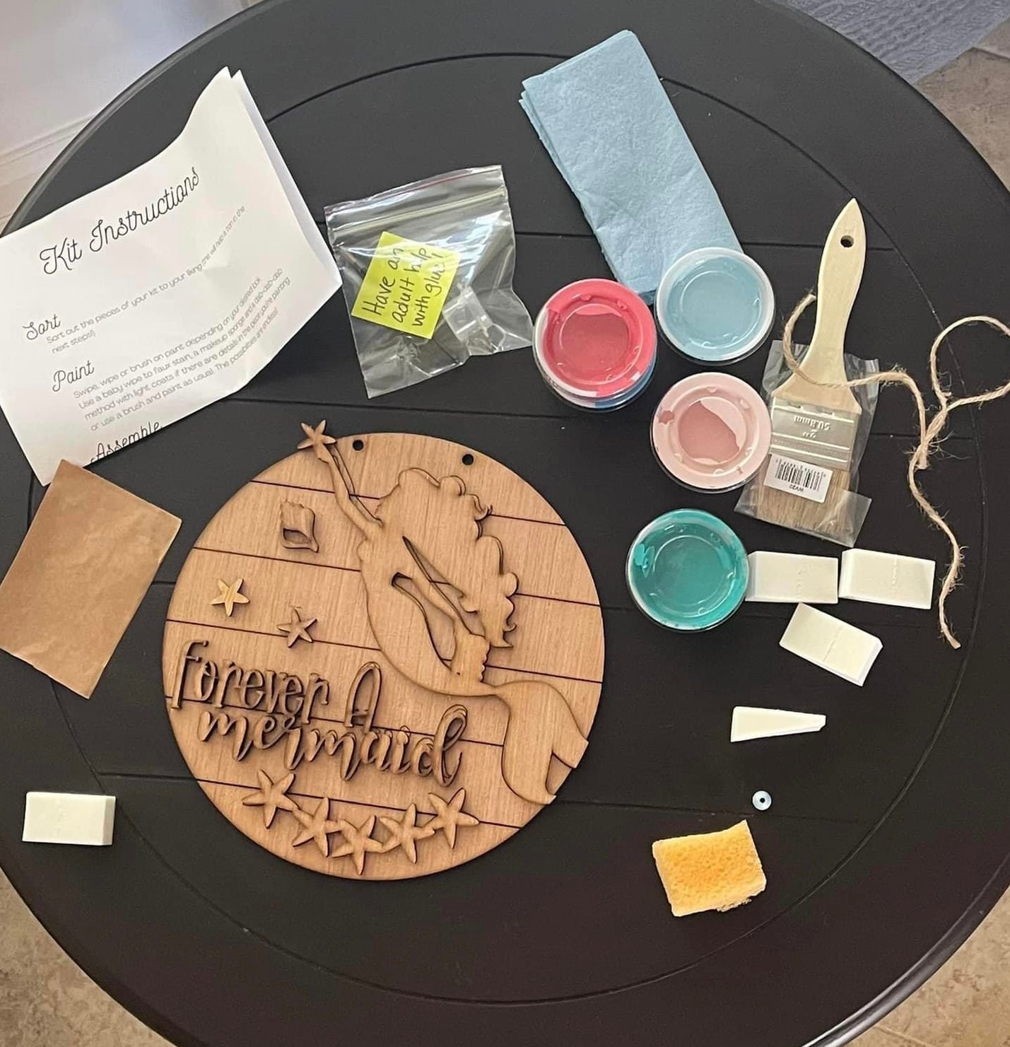 Forever a Mermaid (3D) | Small Round Youth Doorhanger A1660N