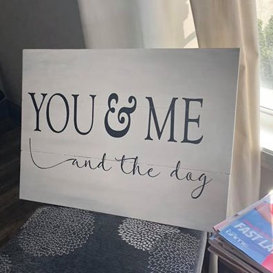 You & Me and the dog: Rectangle A1399N