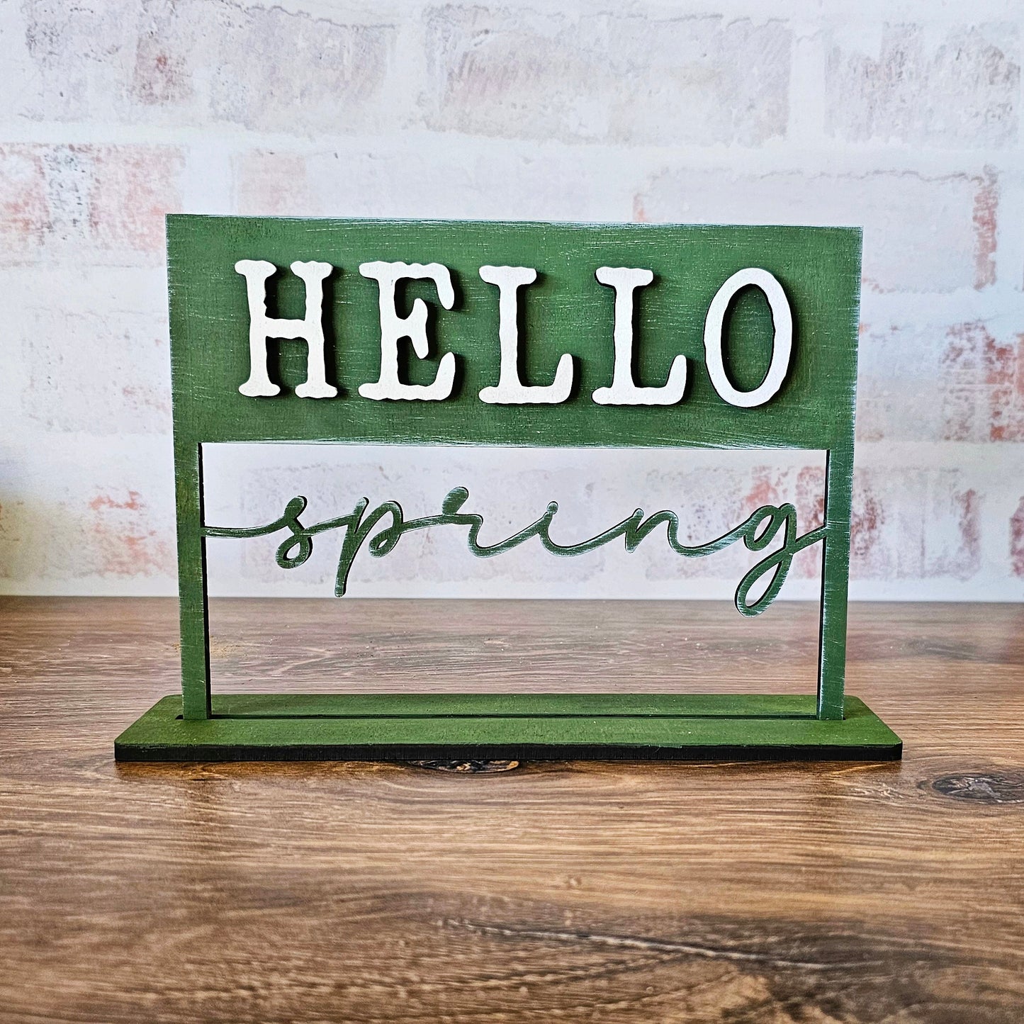 Hello Spring trio:  Chunky Shelf Sitter