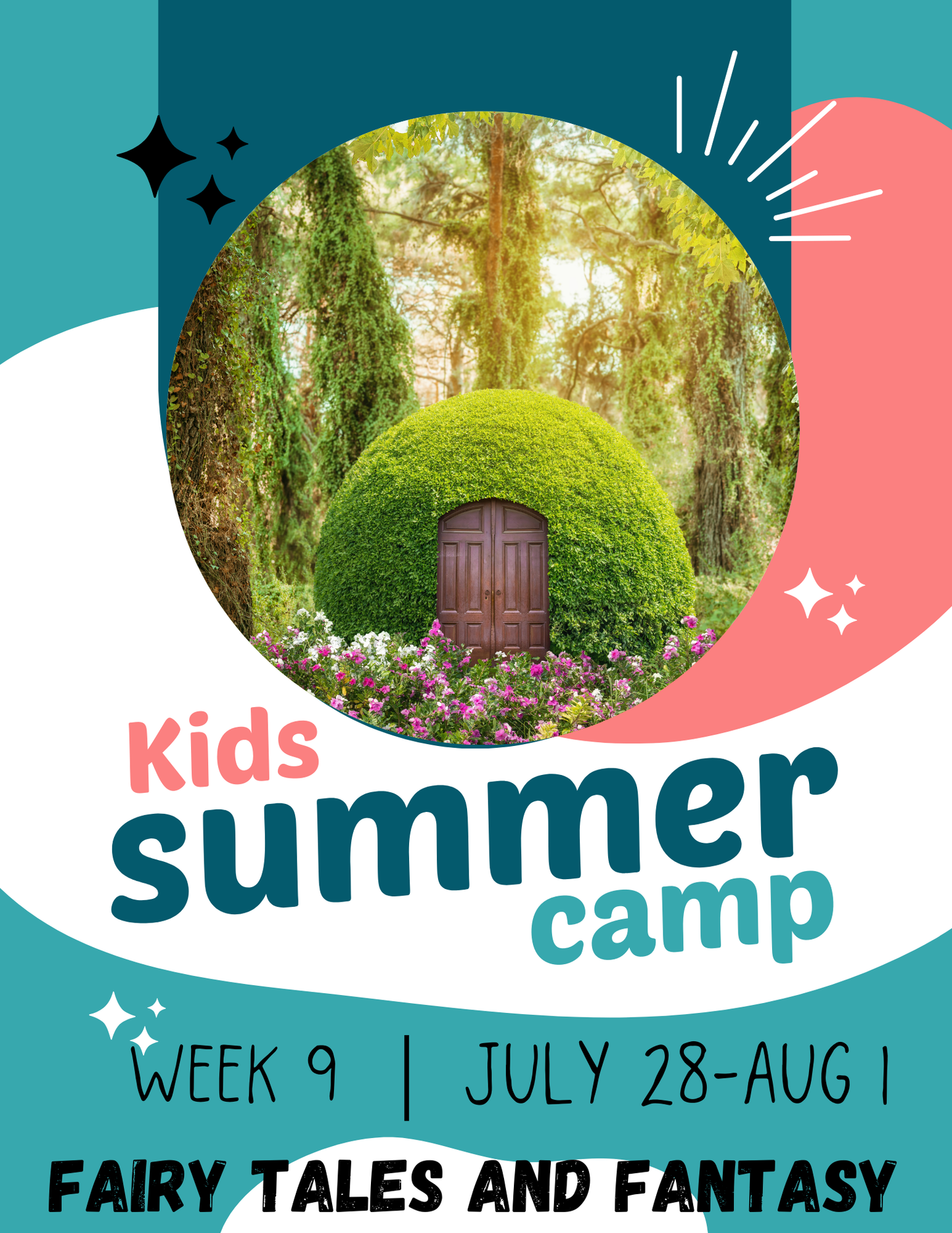 2025 KIDS SUMMER CREATIVITY CAMP! Week 9 July 28-Aug 1 Fairy Tales & Fantasy