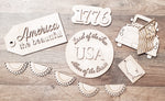 Land of the Free:  Laser Tiered Tray Collection A1858N