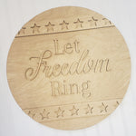 Let Freedom Ring: 3D round door hanger A1854N