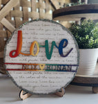 Love is Love: 3D round door hanger A1859N
