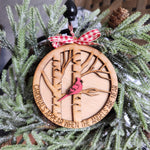 Cardinals appear when the angels are near: 3D Ornaments A4338N