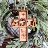 For unto us a child is born: 3D Ornaments A4332N