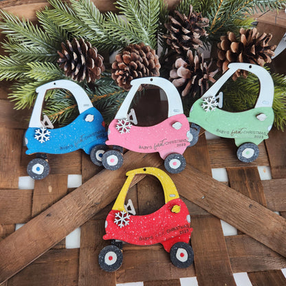 Baby's First Christmas Little Car: 3D Ornaments A4331N