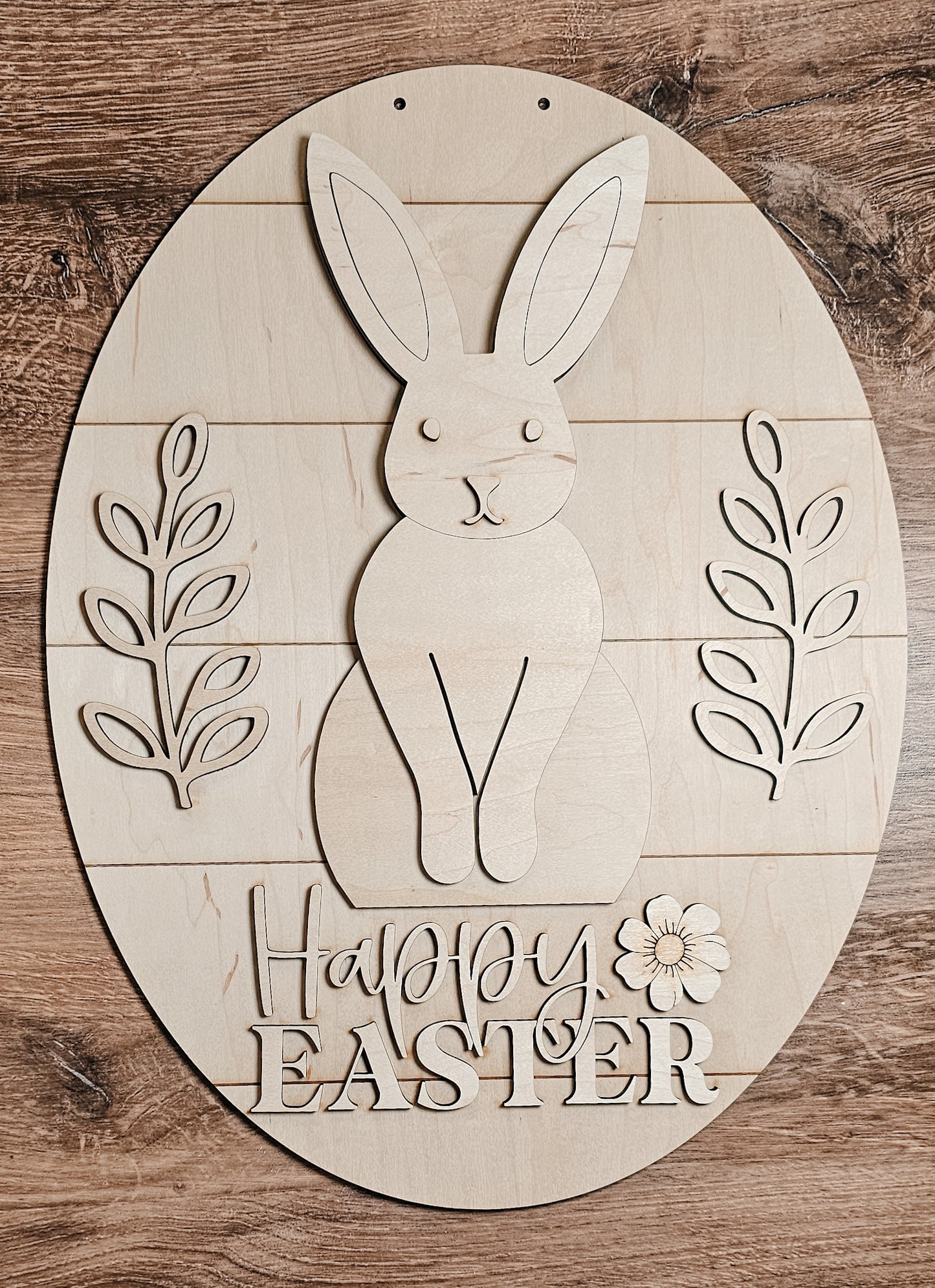 Happy Easter: 3D Oval Door hanger