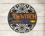 The Witch is in:  3D round door hanger A5974N
