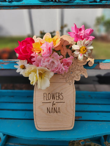 Flowers for (personalized): Flower holder A1868N – Painted Pallet Studio