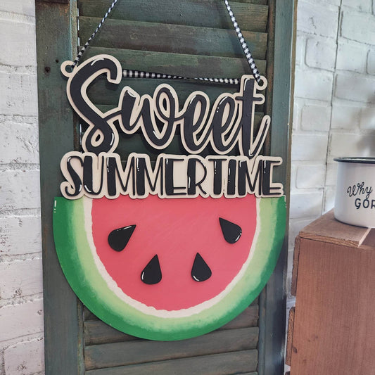 Sweet summertime Watermelon door hanger:  3D door hanger A1903N