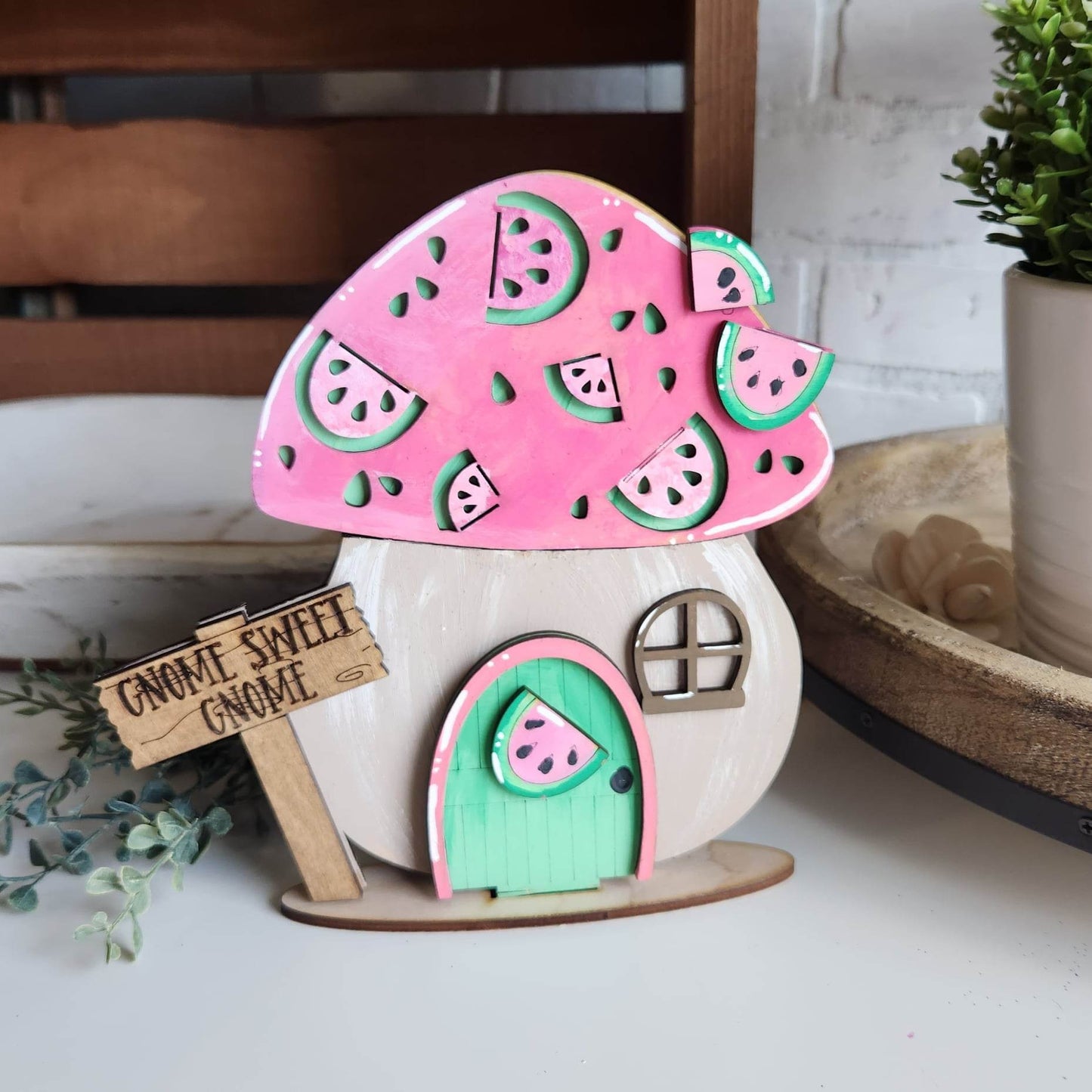 Watermelon: 3d Mushroom house swappables A1909N