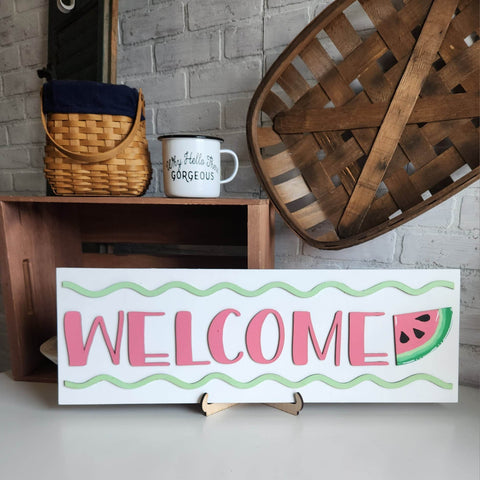 Watermelon Welcome: 3D Plank A1906N
