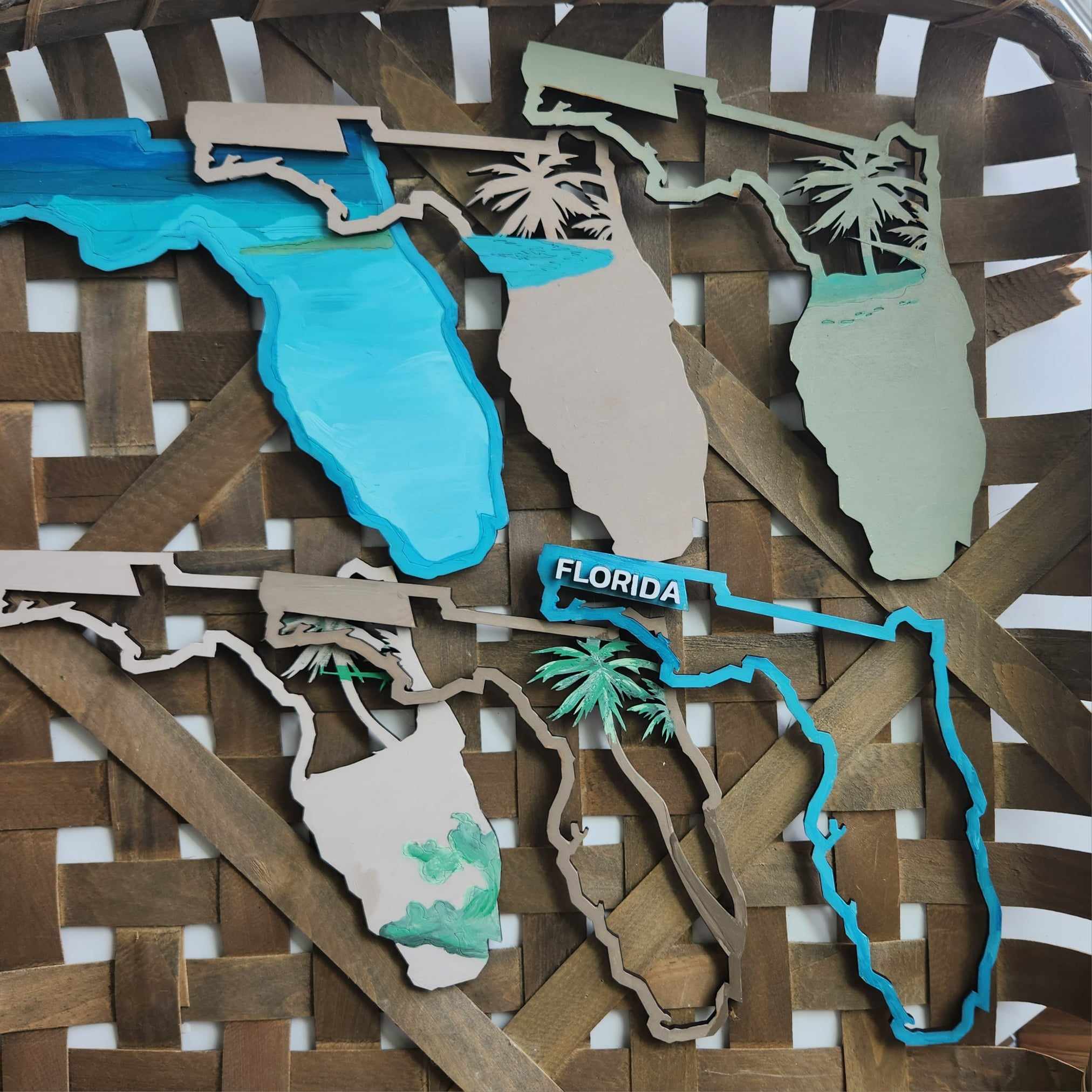 Choose Your State: Laser layered map A1920N – Painted Pallet Studio