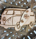 VW Beach Bus:  3D round door hanger A1918N