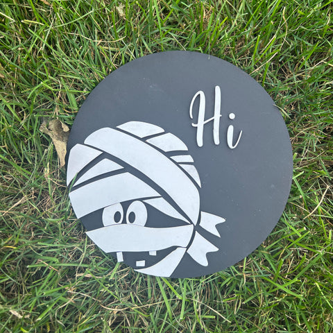 Mummy:  3D round door hanger A1981N