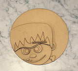 Frankenstein  3D round door hanger A1985N