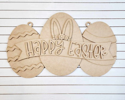 Happy Easter -Easter Egg: Novelty door hanger A5654N