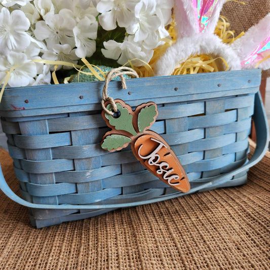 Carrot Easter basket tags:  Tags