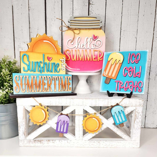 Hello Summer:  Tiered Tray Collection