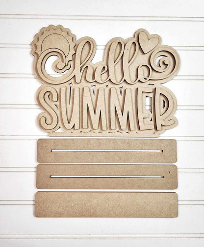 Hello Summer: Chunky Shelf Sitter