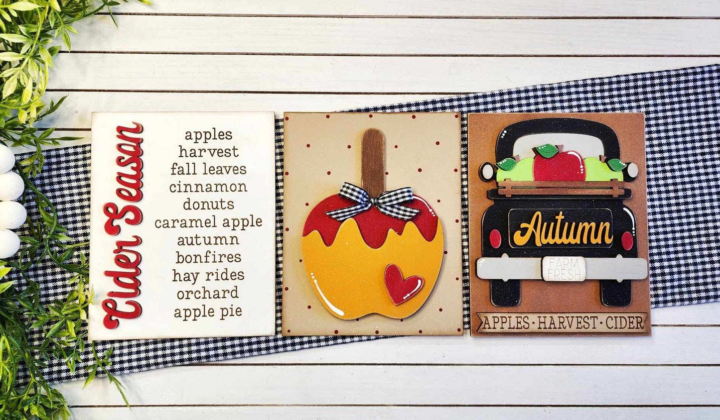 Cider Season: 3D Sign trio