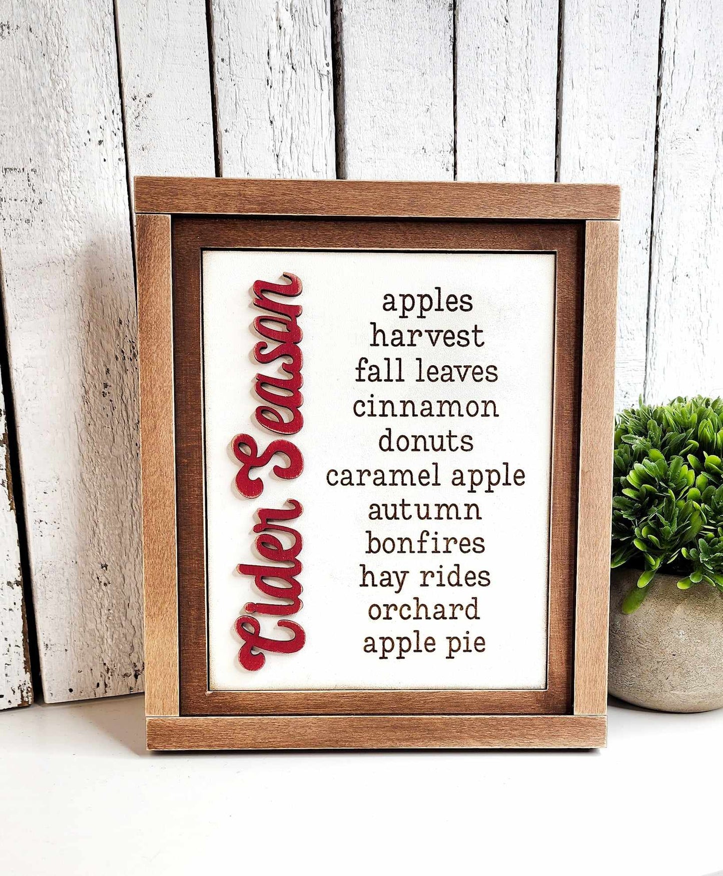 Cider Season: 3D Sign trio