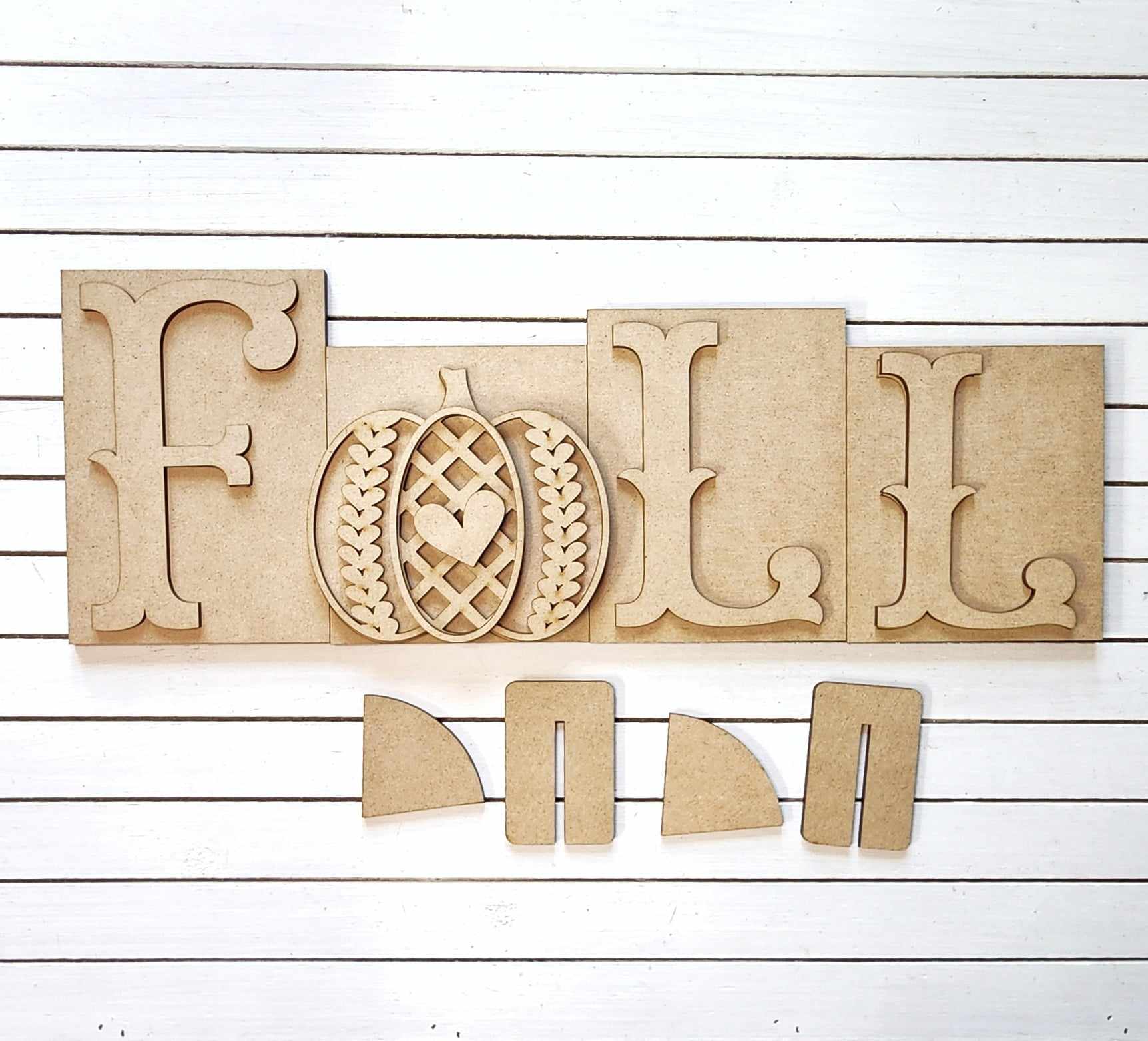 Fall Word Block set A5740 – Painted Pallet Studio