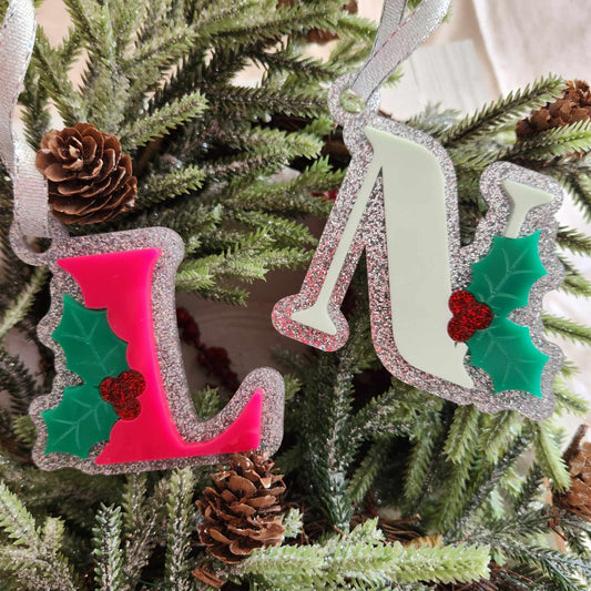 Santa Alphabet tags: 3D Ornaments