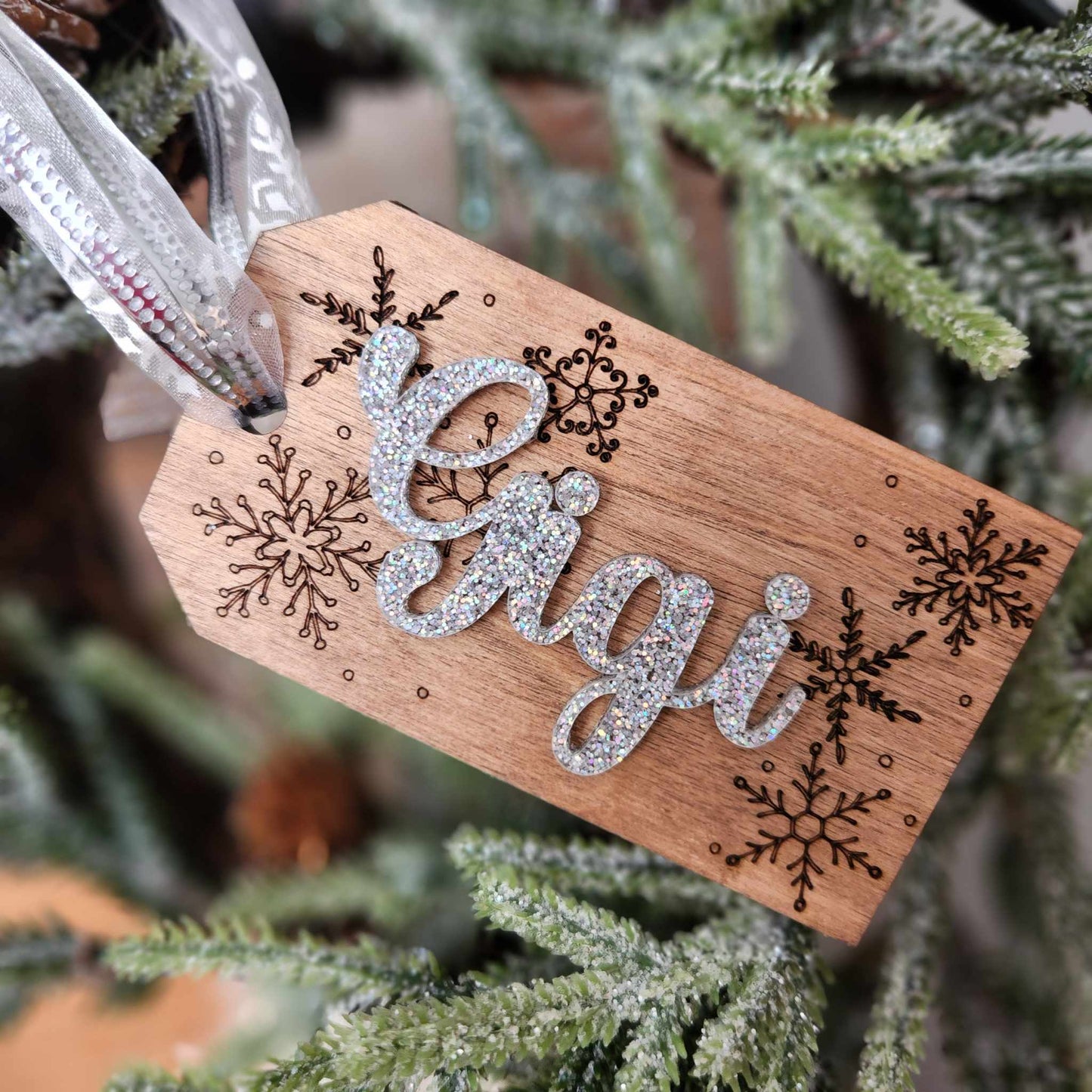 Engraved Stocking Tags:  3D Ornaments