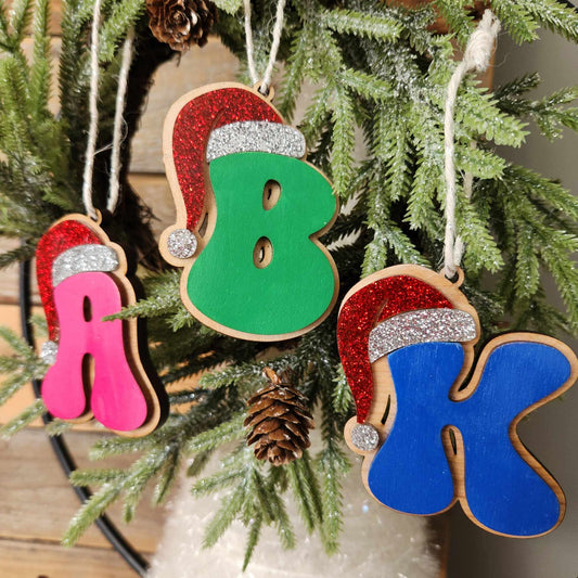 Santa alphabet:  3D Ornaments