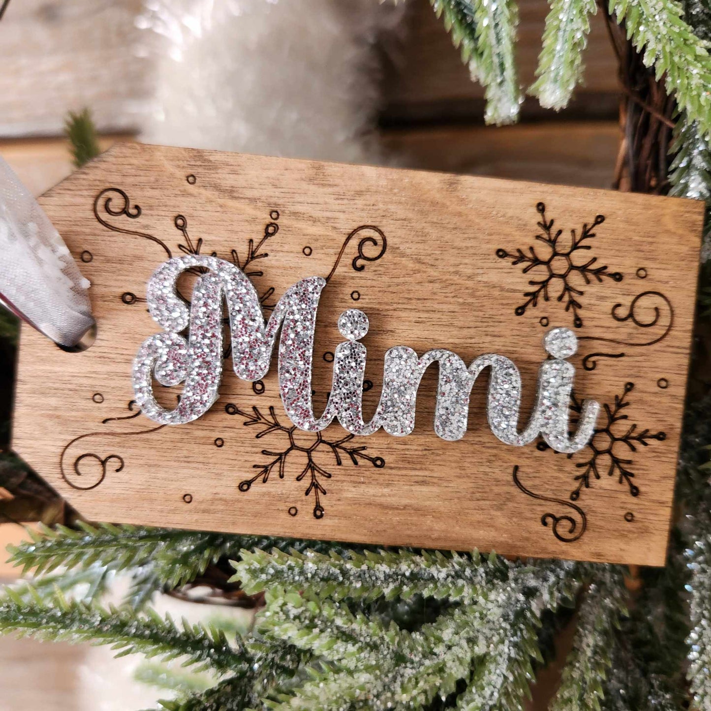 Engraved Stocking Tags:  3D Ornaments