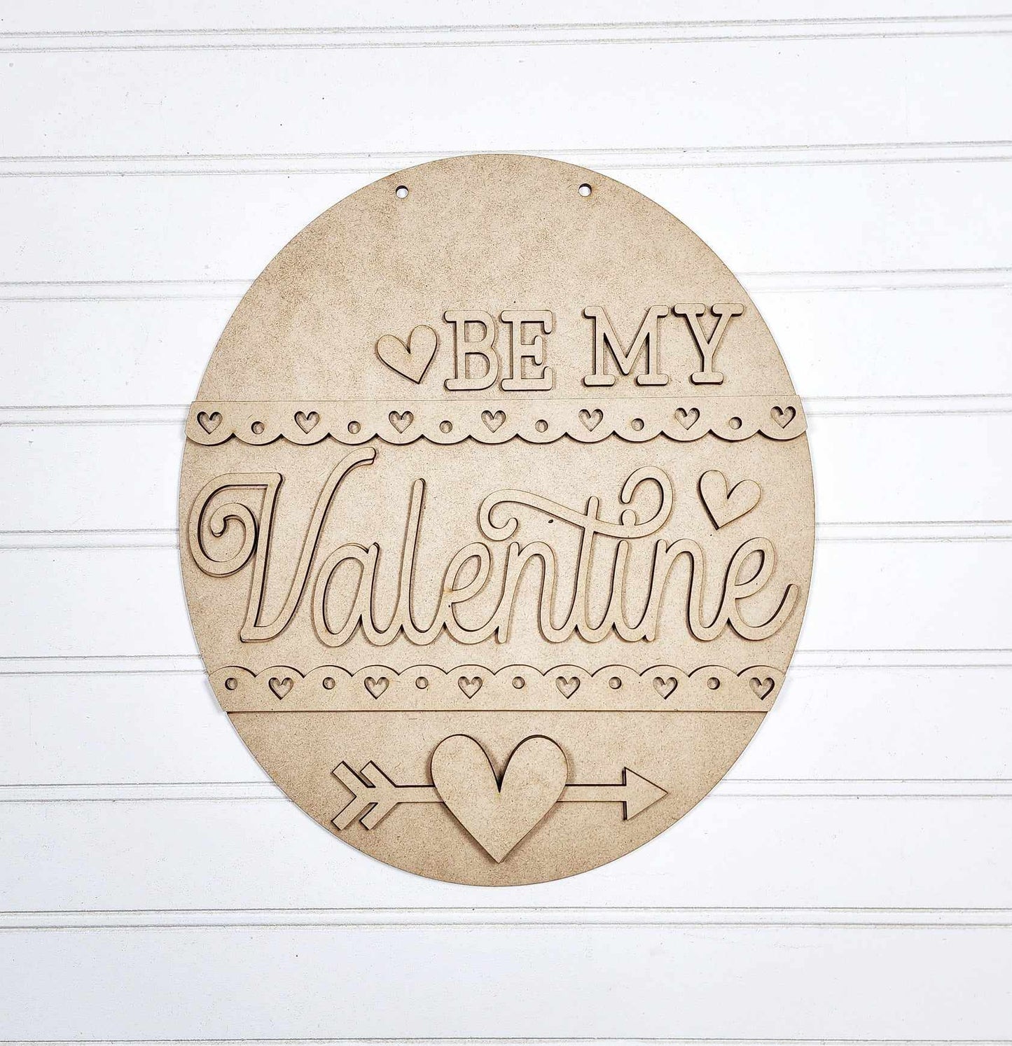 Be my Valentine:  3D round door hanger