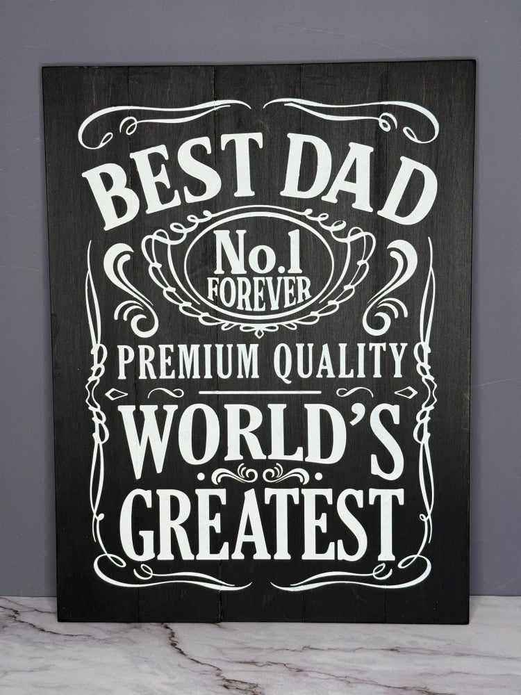 Dad Label Best Dad Label A5930: Rectangle – Painted Pallet Studio