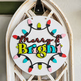 Merry and Bright: 3D round door hanger A5972N