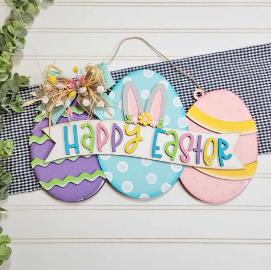 Happy Easter -Easter Egg: Novelty door hanger A5654N