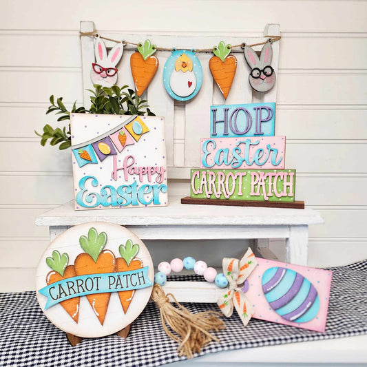 Carrot Patch Easter:  Tiered Tray Collection A5653N