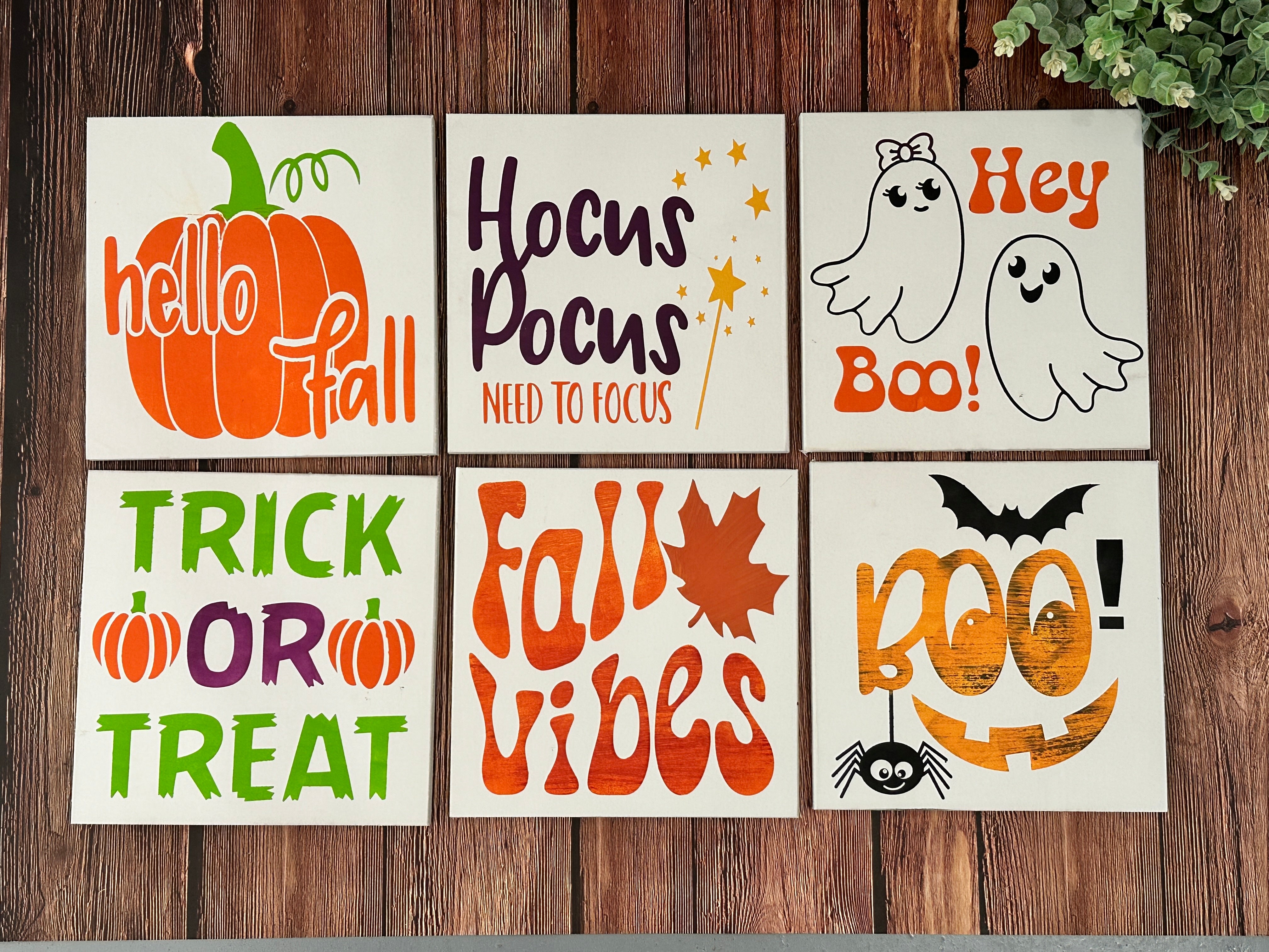 Fall Kit Sign Kids Fall Kits A4322N: Square Design – Painted Pallet Studio