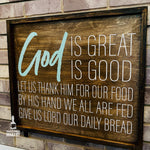 God is great God is good: Rectangle A4327N