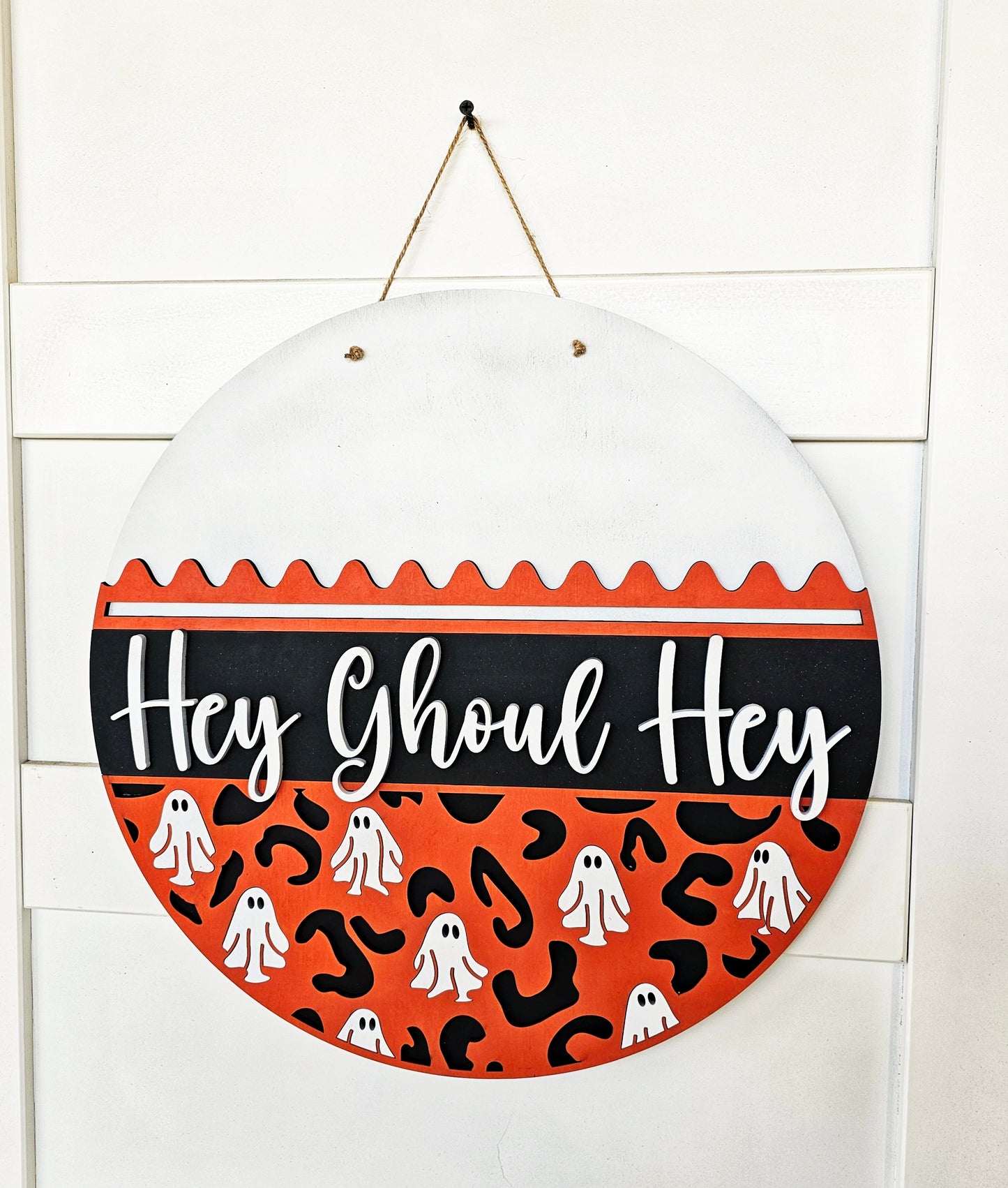 Hey Ghoul Hey:  3D round door hanger A2748N