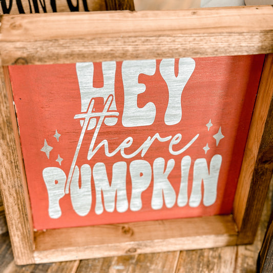 Hey there Pumpkin: Square Design