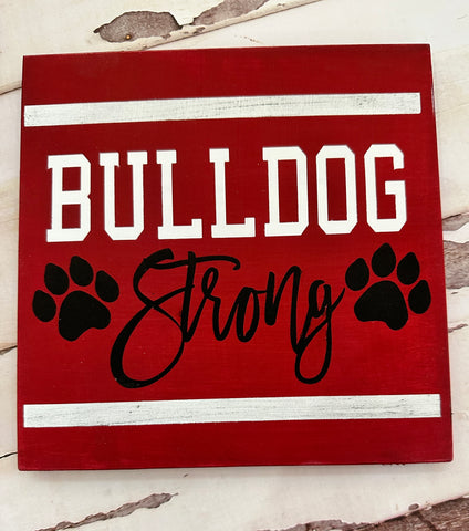 Bulldog Strong: Square Design A5842N