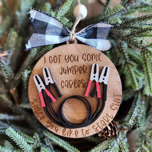 I got you some jumper cables...: 3D Ornaments