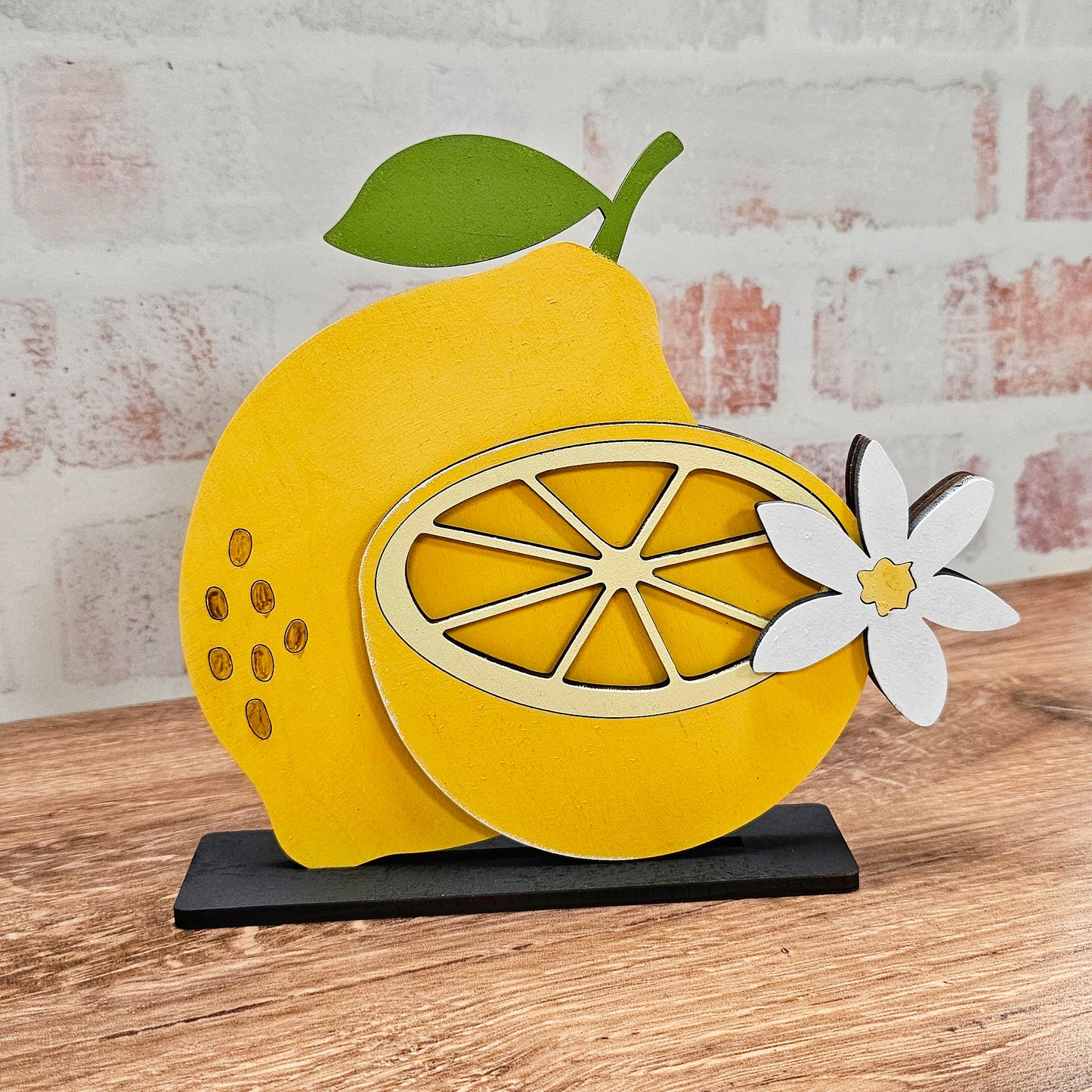 Lemon blossom accent: Chunky Shelf Sitter